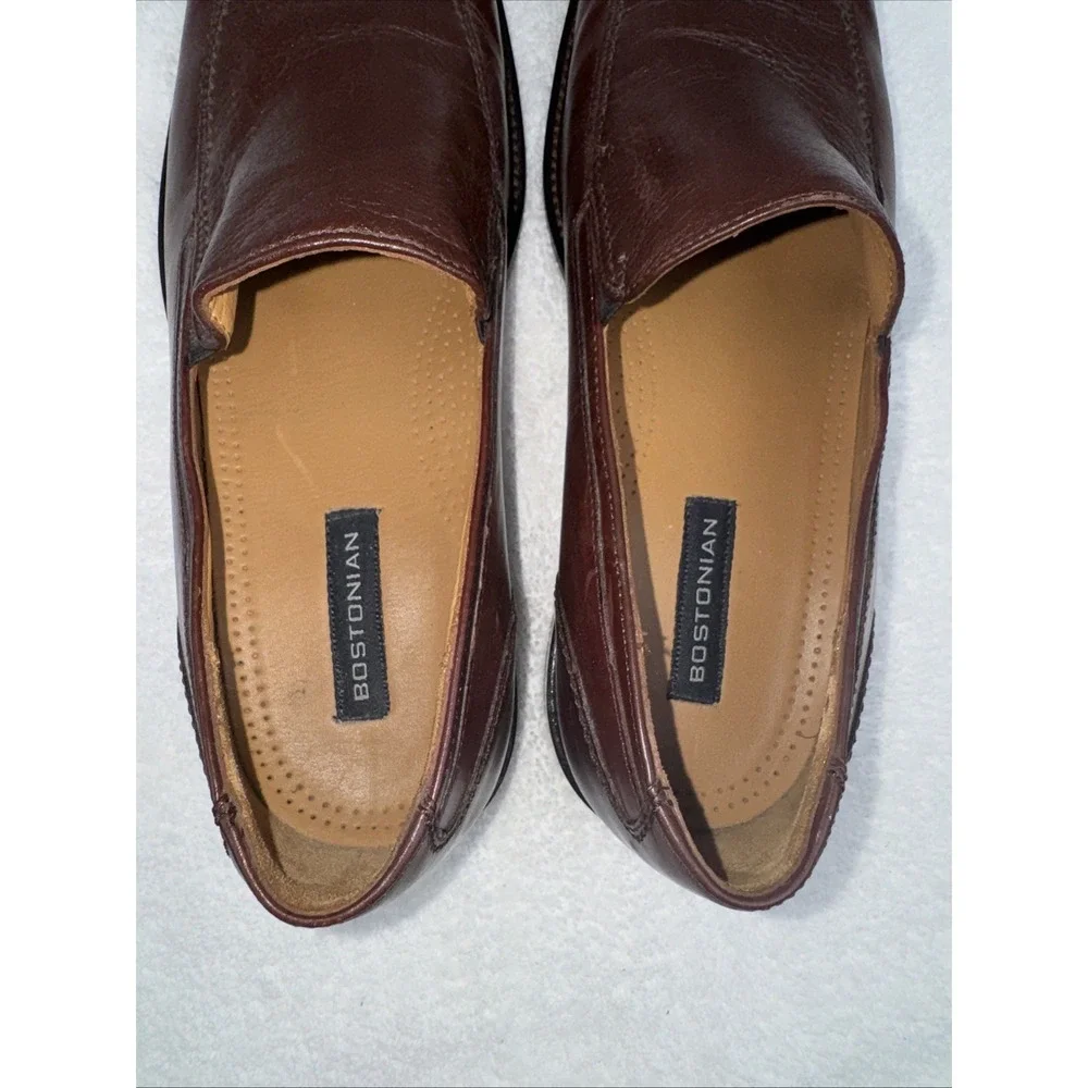BOSTONIAN First Flex‎ Men's Brown Leather Slip On Loafer 22816 Size 10.5 M
